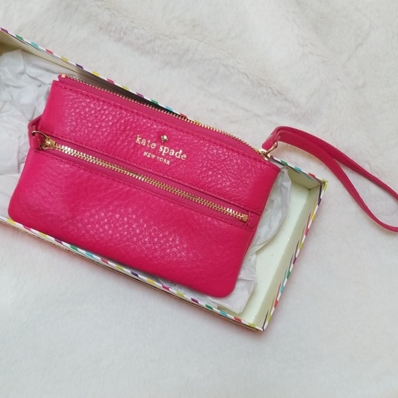 kate spade Handbags - NWOT Kate Spade Pink Wristlet In Box